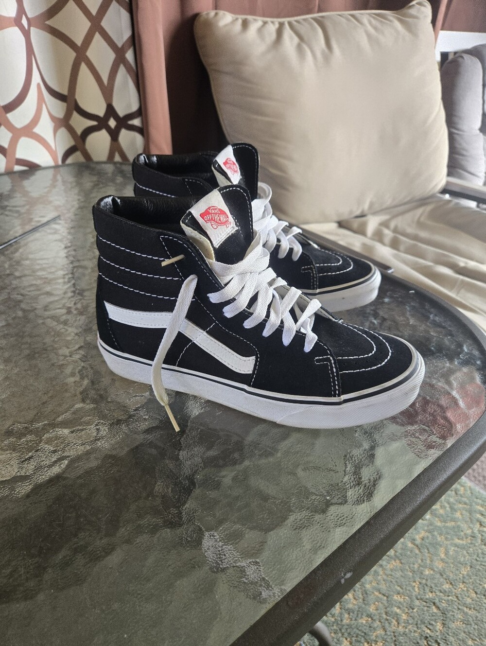 Vans Black & White Sk8-Hi High-Top Sneakers